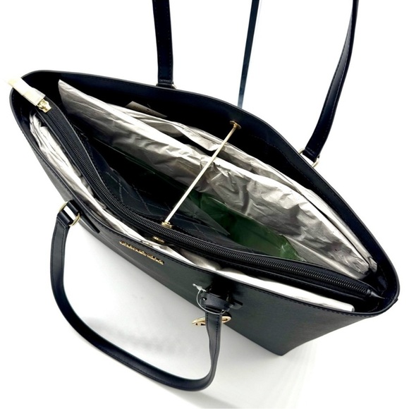 Michael Kors Sheila Large Signature Logo Tote Bag - Black - Picture 10 of 11